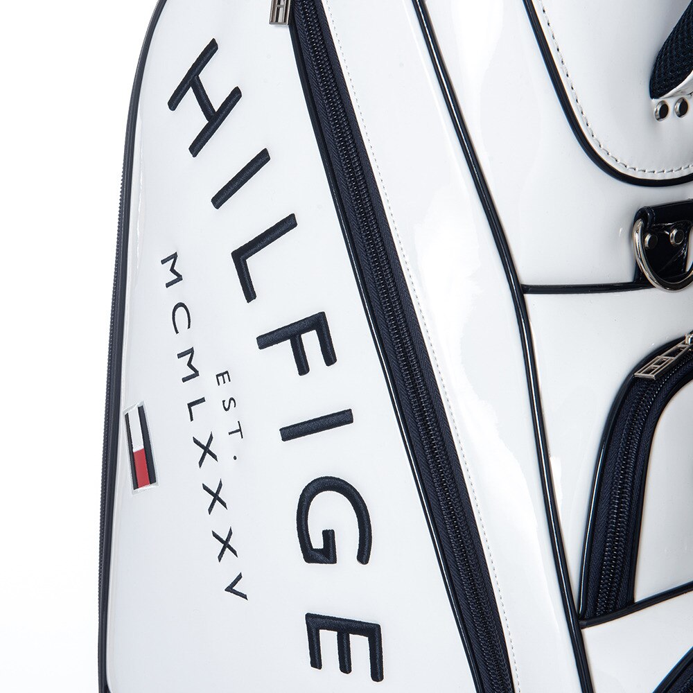 トミー ヒルフィガー ゴルフ（TOMMY HILFIGER GOLF）（メンズ、レディース）キャディバッグ カート エナメルシグネチャー THMG2FC2-WHT
