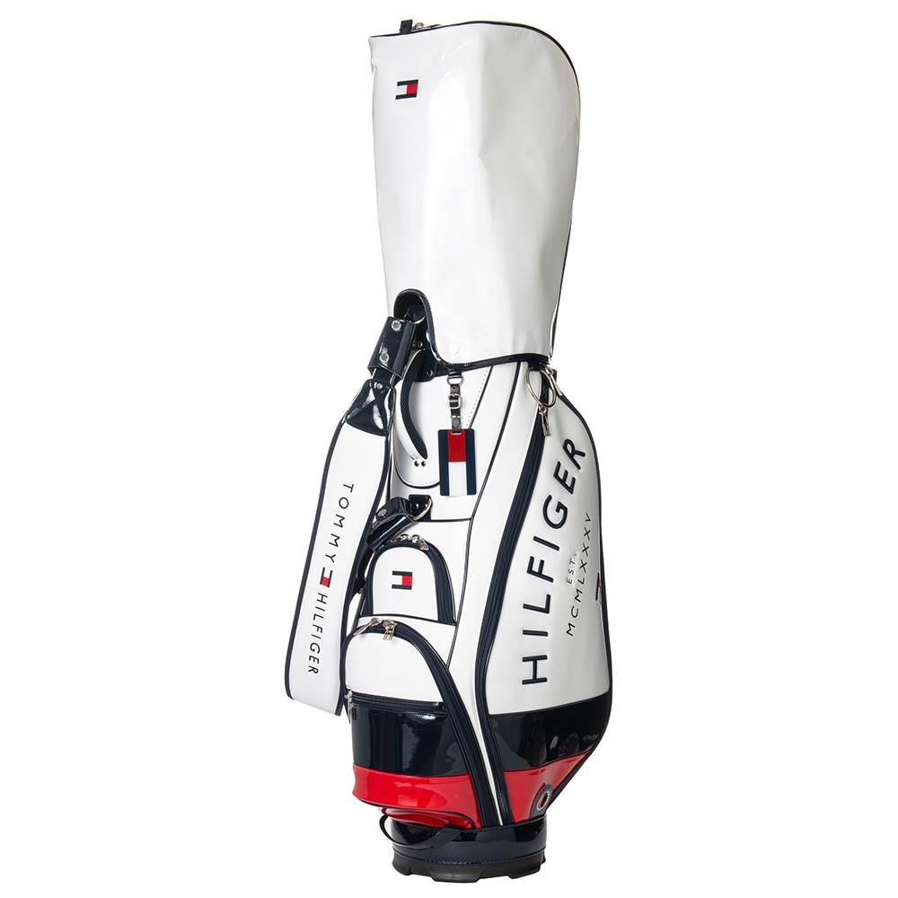 トミー ヒルフィガー ゴルフ（TOMMY HILFIGER GOLF）（メンズ、レディース）キャディバッグ カート エナメルシグネチャー THMG2FC2-WHT