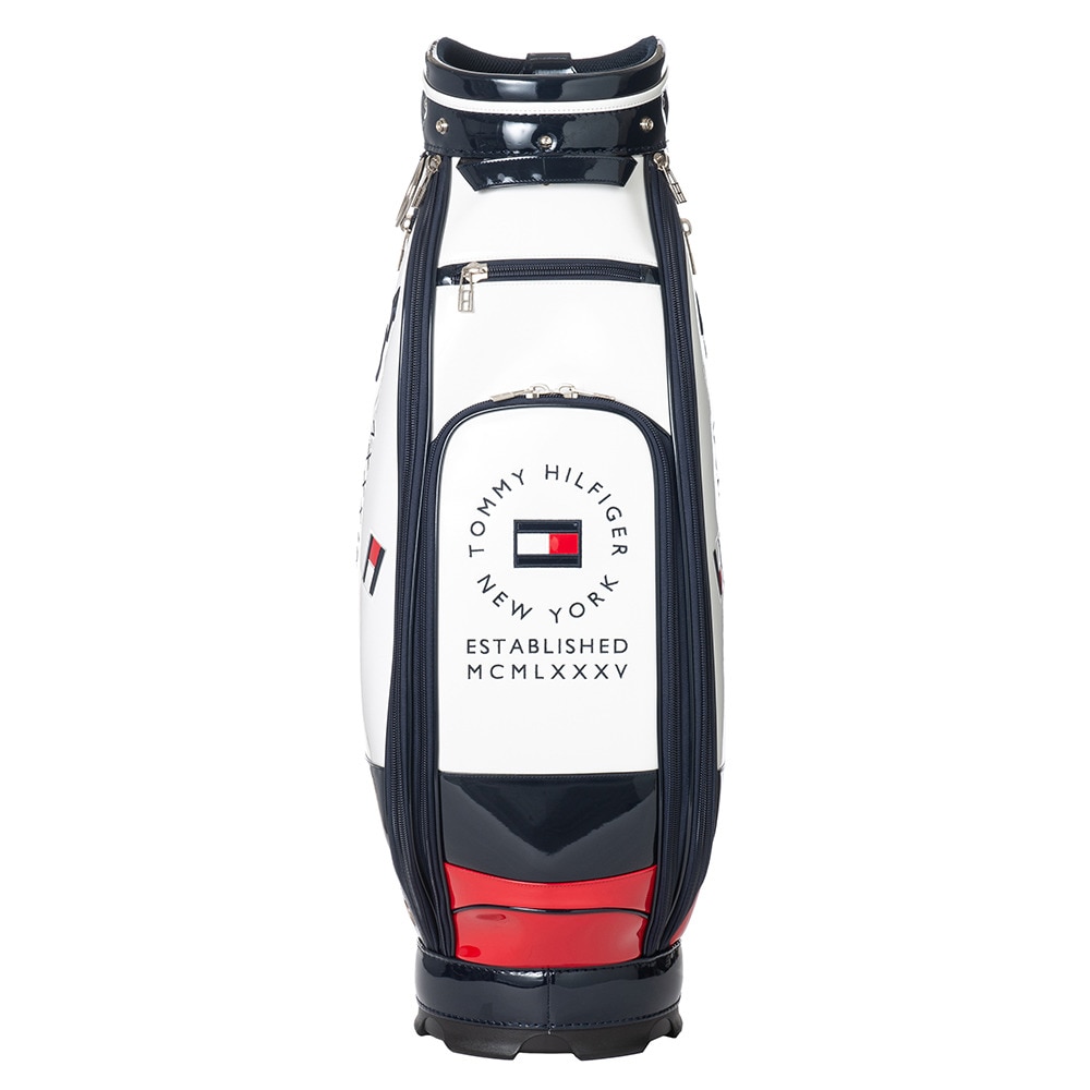 トミー ヒルフィガー ゴルフ（TOMMY HILFIGER GOLF）（メンズ、レディース）キャディバッグ カート エナメルシグネチャー THMG2FC2-WHT