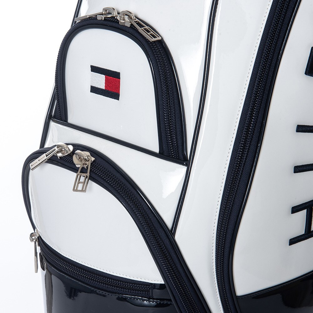 トミーヒルフィガー（TOMMY HILFIGER）（メンズ、レディース）キャディバッグ カート エナメルシグネチャー THMG2FC2-WHT