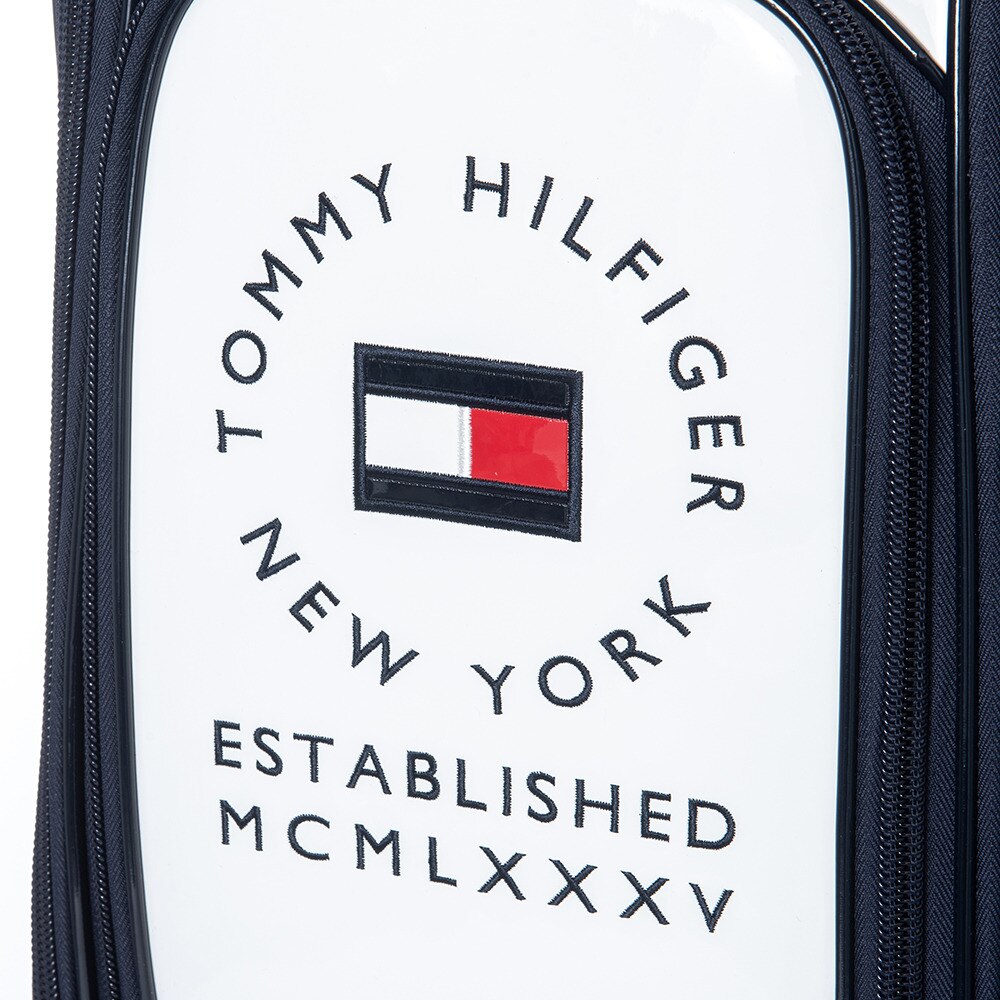トミーヒルフィガー（TOMMY HILFIGER）（メンズ、レディース）キャディバッグ カート エナメルシグネチャー THMG2FC2-WHT
