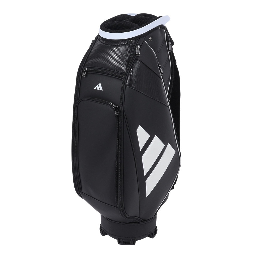 アディダス（adidas）（メンズ）ゴルフ キャディバッグ カート式 9.5型 6分割 パフォーマンスロゴ キャディバッグ NMH90-HT6819BK