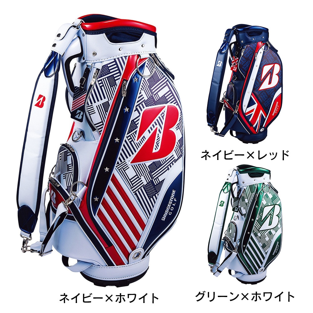 ブリヂストンゴルフ（BRIDGESTONE GOLF）（メンズ）ゴルフ キャディバッグ カート式 9.5型 5分割 メジャーモデル CBG370US