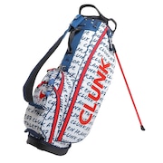 クランク（CLUNK）（メンズ、レディース）ゴルフ キャディバッグ スタンド式 9.5型 7分割 撥水 軽量 BRUSH スタンドキャディバッグ 9.5型 CL5PNC01 WHT