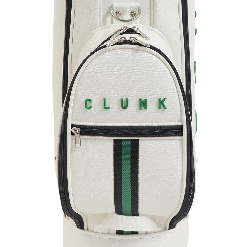 クランク（CLUNK）（メンズ）ゴルフ キャディバッグ カート式 9型 5分割 SHIBAFUシリーズ CB 9 CL5PNC53 WHT