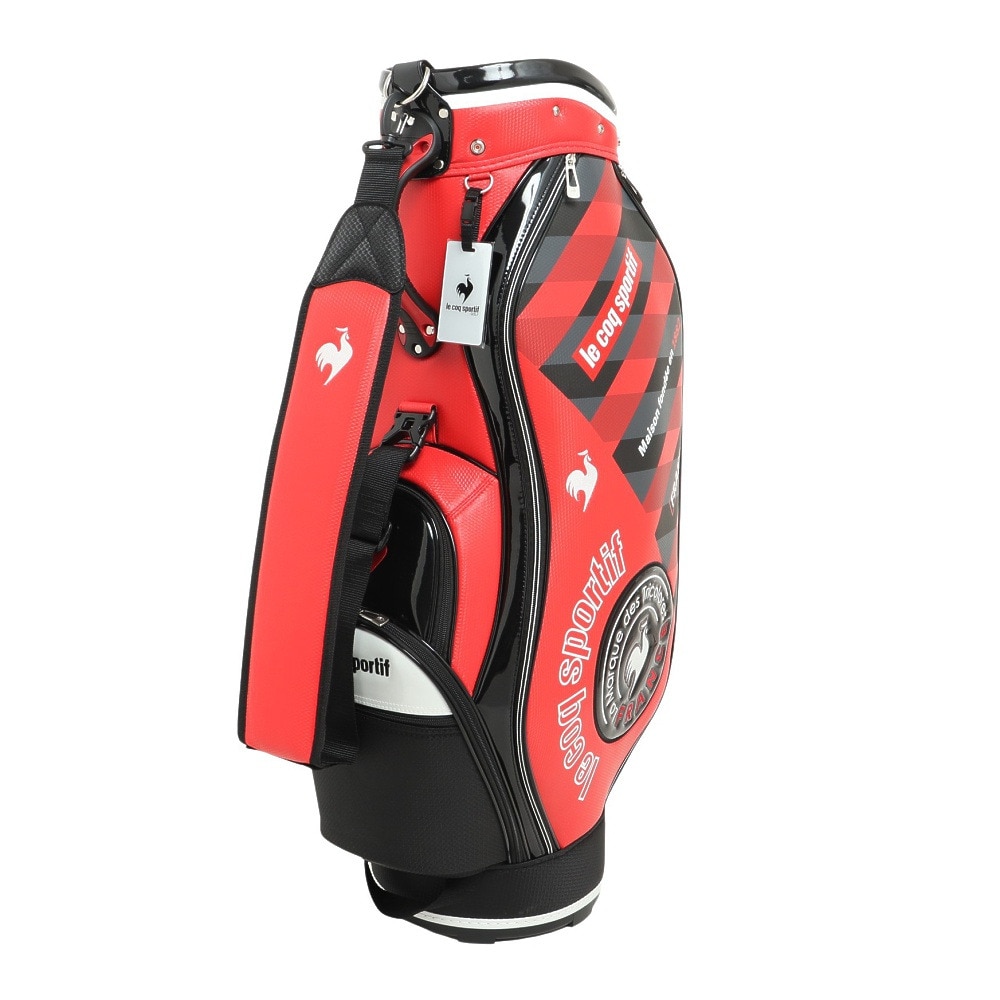 ルコックスポルティフ ゴルフ（メンズ）ゴルフ キャディバッグ カート式 9型 5分割 軽量 キャディバッググラフィックデザイン QQBTJJ07  RD00 ゴルフ用品はヴィクトリアゴルフ