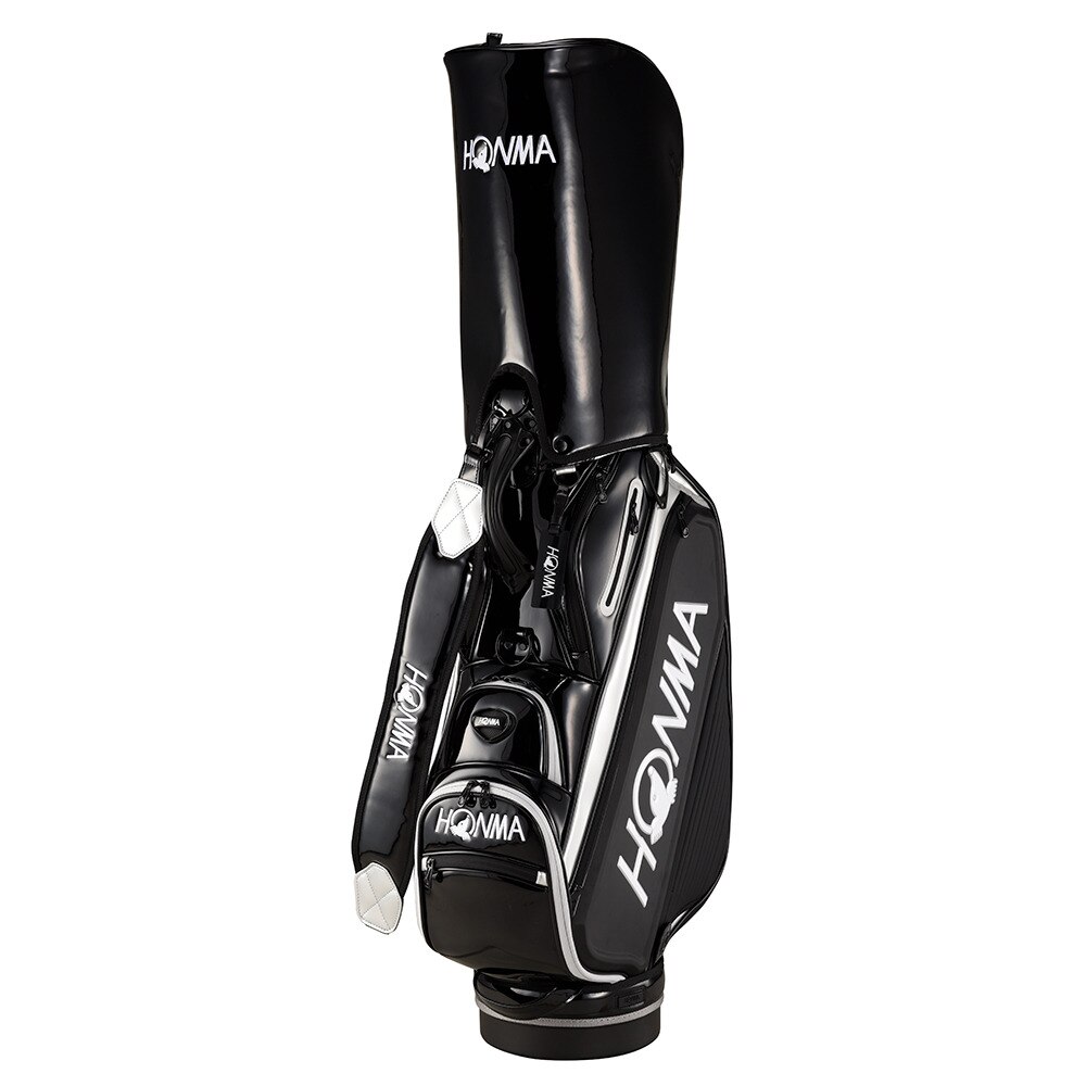 本間ゴルフ（HONMA）（メンズ）ゴルフ キャディバッグ カート式 9.5型 5分割 CB12303 BK