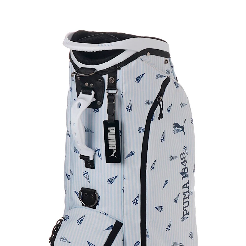 プーマ（PUMA）（メンズ、レディース）ゴルフ キャディバッグ カート式 6分割 フラッグ グラフィック カートバッグ 090091-01