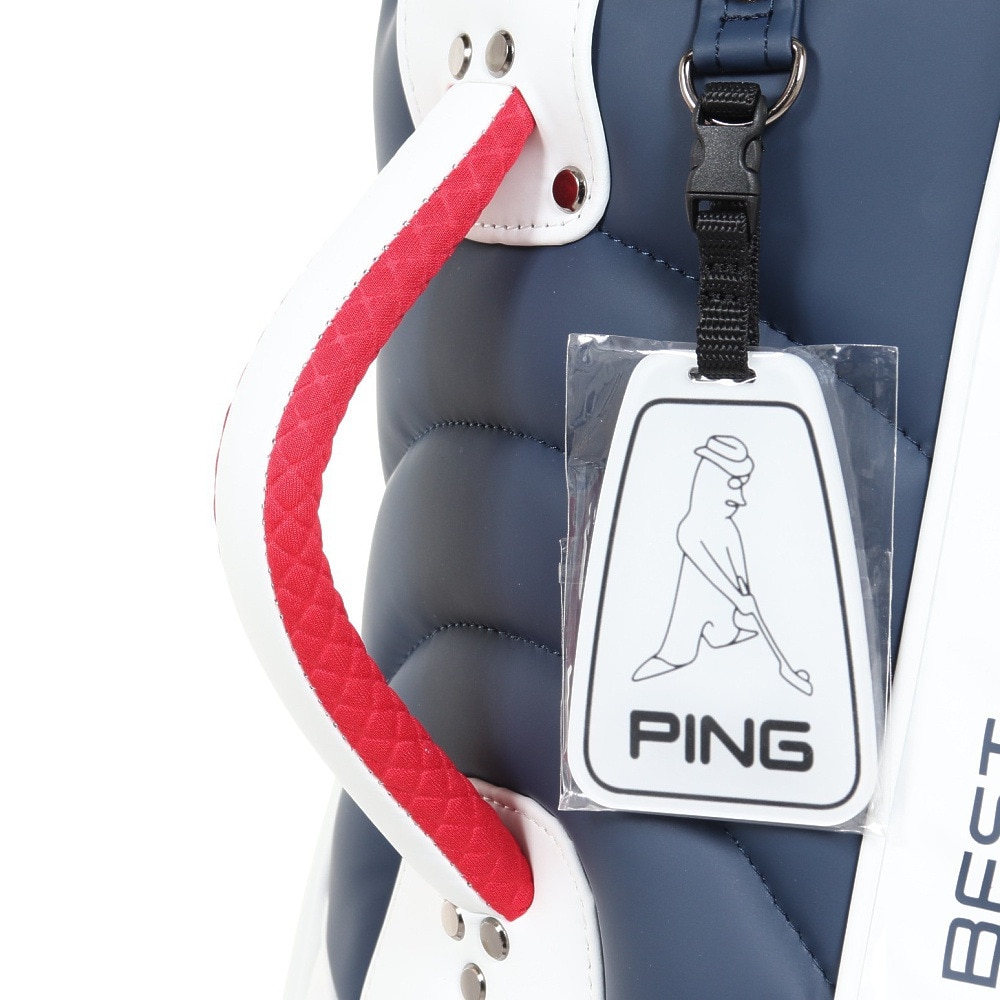 ピン（PING）（メンズ）ゴルフ キャディバッグ ソフト カート式 9.5型 5分割 CB-U2301 ソフトPU CART WH 36913