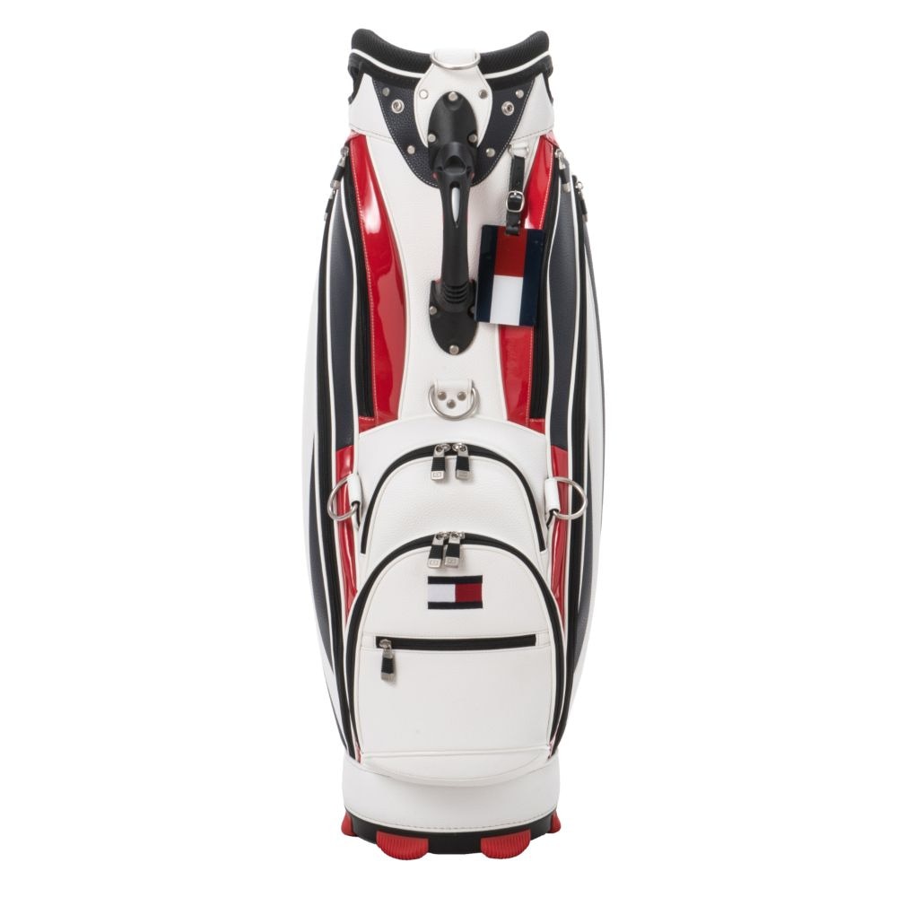 トミー ヒルフィガー ゴルフ（TOMMY HILFIGER GOLF）（メンズ）ゴルフ キャディバッグ カート式 9型 5分割 FACE THMG3FC4-WHT