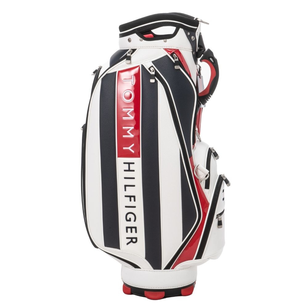 トミー ヒルフィガー ゴルフ（TOMMY HILFIGER GOLF）（メンズ）ゴルフ キャディバッグ カート式 9型 5分割 FACE THMG3FC4-WHT
