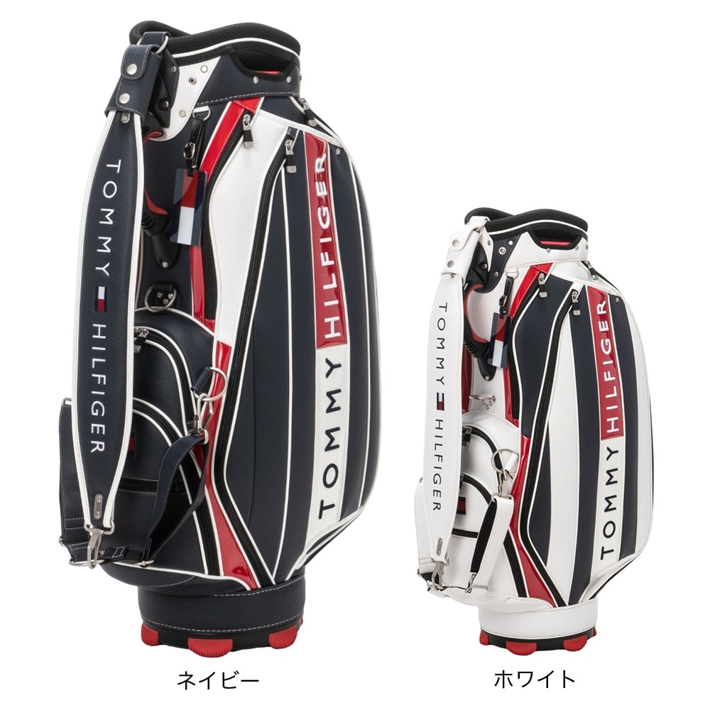 【TOMMY HILFIGER】トミーヒルフィガー　カートキャディバッグ　モダンリッチ　ホワイト　9.5型　THMG3FC3　23FW