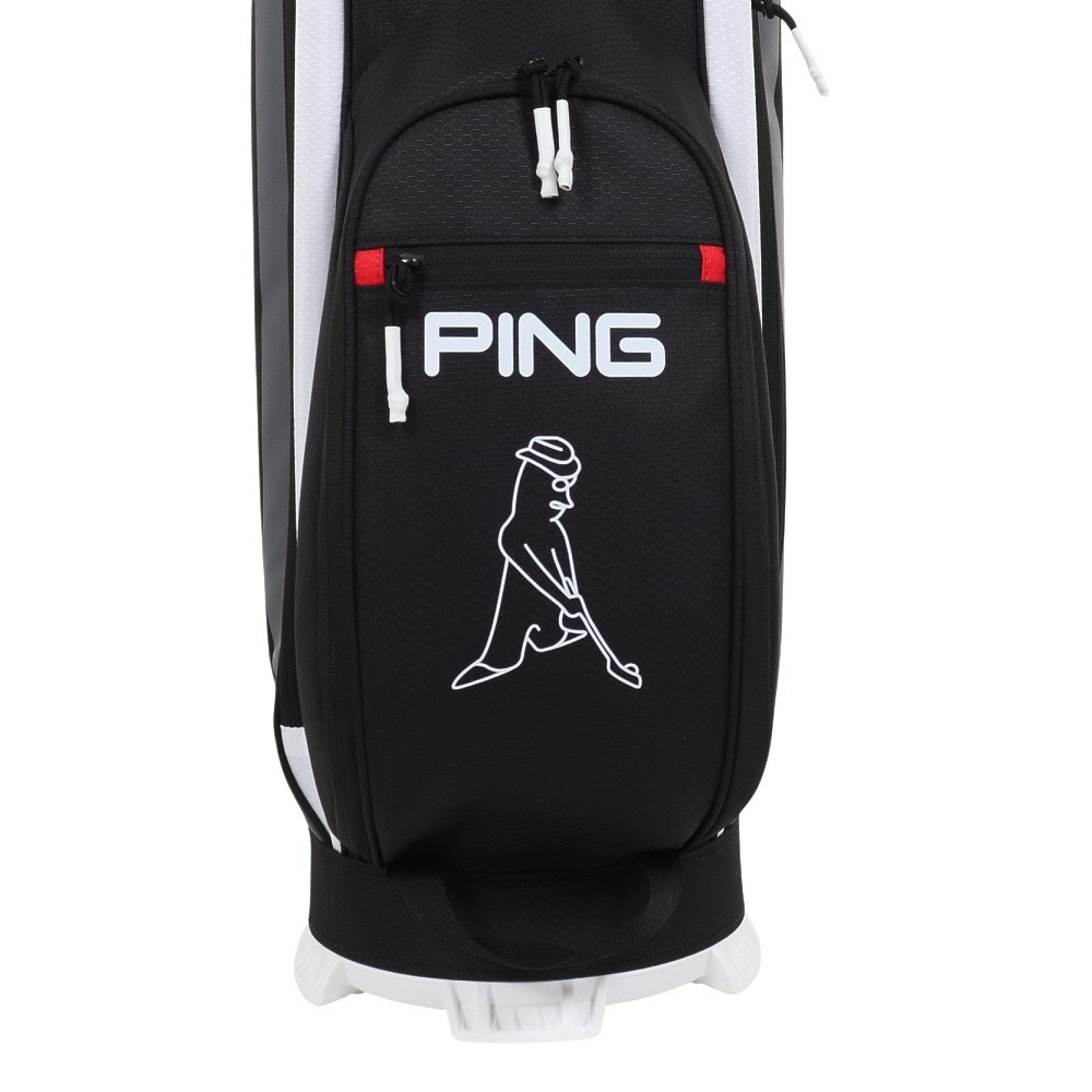 ピン（PING）（メンズ）ゴルフ キャディバッグ 軽量 カート式 9.5型 6分割 アリゾナスポーツ CB-N2306 AZ SPORTS BK 37181