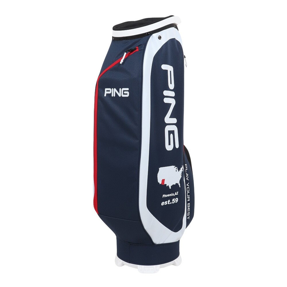 ピン（PING）（メンズ）ゴルフ キャディバッグ 軽量 カート式 9.5型 6分割 アリゾナスポーツ CB-N2306 AZ SPORTS TRICO 37181
