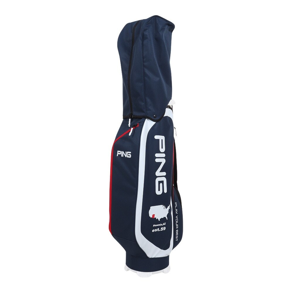 ピン（PING）（メンズ）ゴルフ キャディバッグ 軽量 カート式 9.5型 6分割 アリゾナスポーツ CB-N2306 AZ SPORTS TRICO 37181