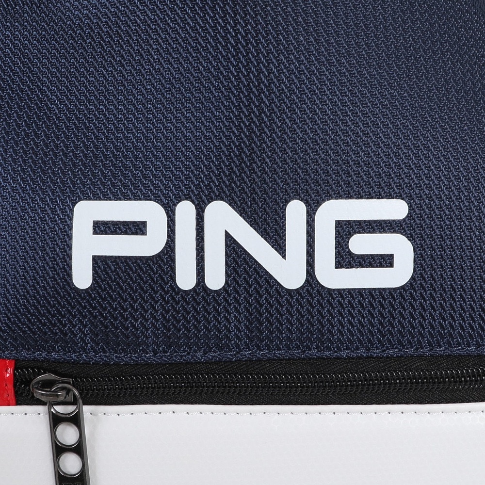 ピン（PING）（メンズ）ゴルフ キャディバッグ 軽量 カート式 9.5型 5分割 CB-U2305 PU スポーツ WH 37184
