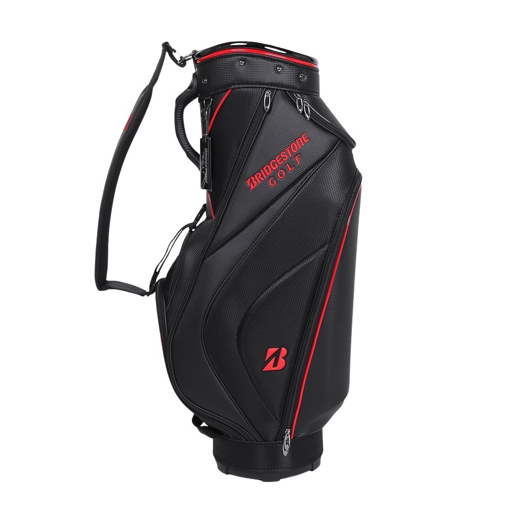 ブリヂストンゴルフ（BRIDGESTONE GOLF）（メンズ）ゴルフ カート式 キャディバッグ 軽量 ベーシックモデル 9型 CBG422BK