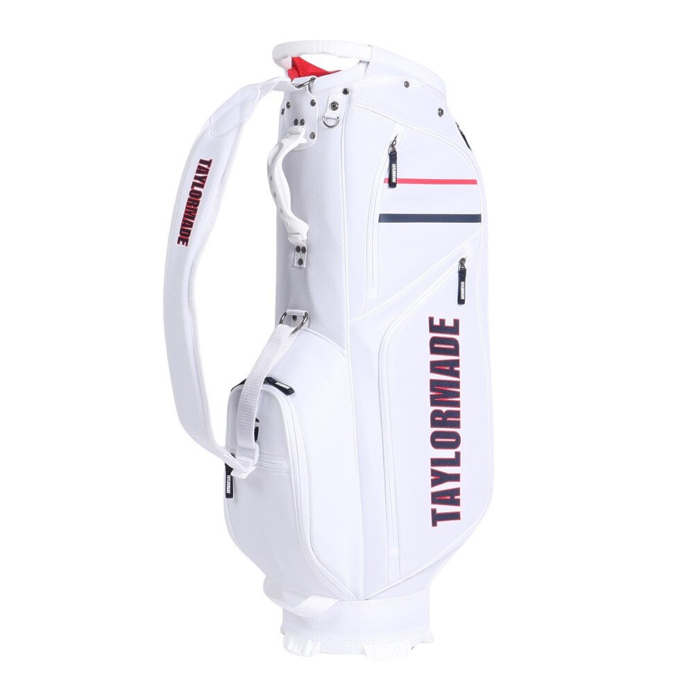 テーラーメイド（TAYLORMADE）（メンズ）ゴルフ キャディバッグ 軽量 カート式 9.5型 5分割 グラフィックロゴ キャディバック U21937ーUN056