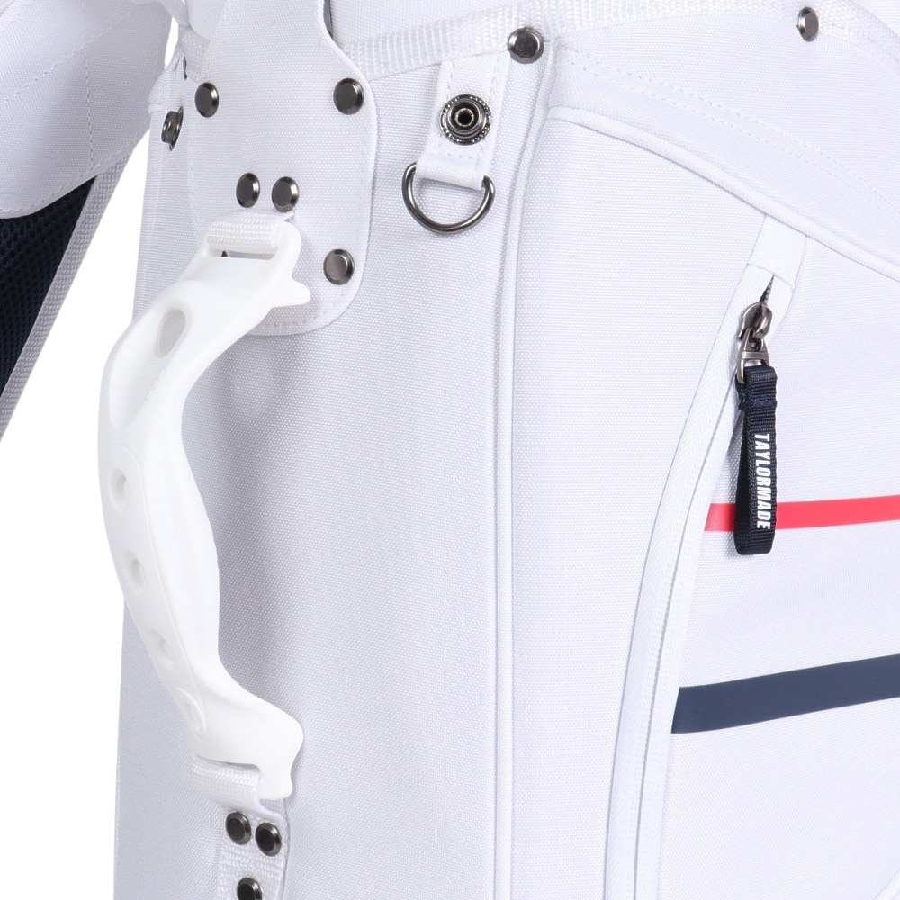 テーラーメイド（TAYLORMADE）（メンズ）ゴルフ キャディバッグ 軽量 カート式 9.5型 5分割 グラフィックロゴ キャディバック U21937ーUN056