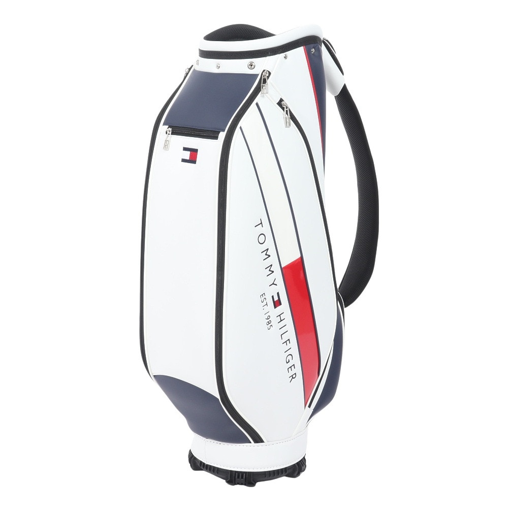 トミー ヒルフィガー ゴルフ（TOMMY HILFIGER GOLF）（メンズ）ゴルフ キャディバッグ 軽量 カート式 9型 5分割 ベーシック THMG4SC5-WHT