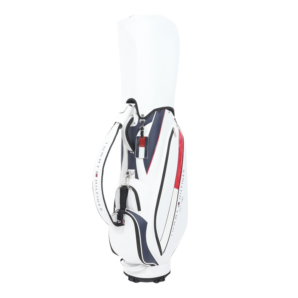 トミー ヒルフィガー ゴルフ（TOMMY HILFIGER GOLF）（メンズ）ゴルフ キャディバッグ 軽量 カート式 9型 5分割 ベーシック THMG4SC5-WHT