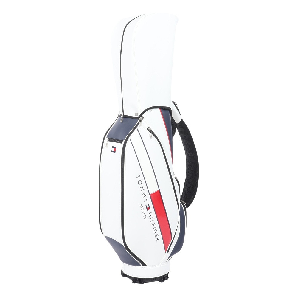 トミー ヒルフィガー ゴルフ（TOMMY HILFIGER GOLF）（メンズ）ゴルフ キャディバッグ 軽量 カート式 9型 5分割 ベーシック THMG4SC5-WHT