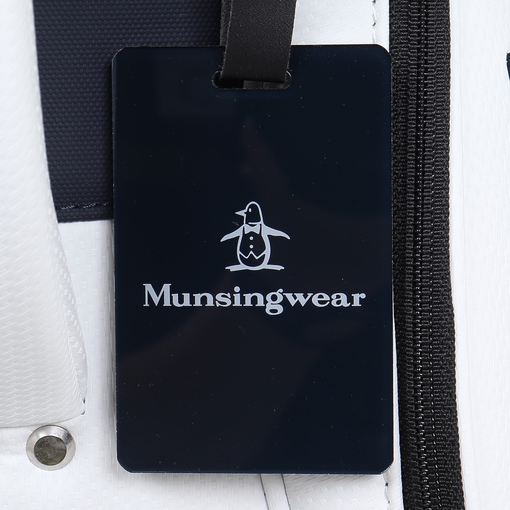 マンシングウエア（MUNSING WEAR）（メンズ）ゴルフ キャディバッグ カート式 9.5型 6分割 ビッグロゴ MG4FCB05M WH00