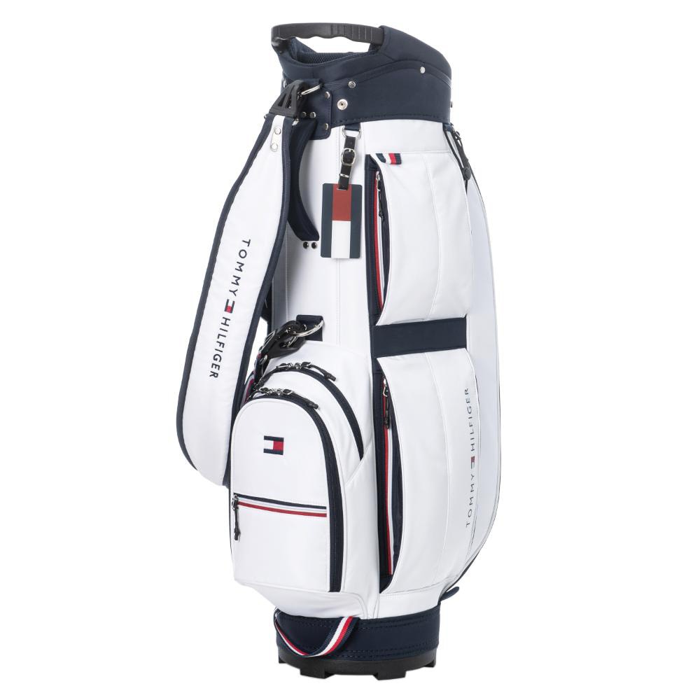 トミー ヒルフィガー ゴルフ（TOMMY HILFIGER GOLF）（メンズ）ゴルフ キャディバッグ カート エッセンシャル 9.0型 4分割 THMG4FC5-WHT