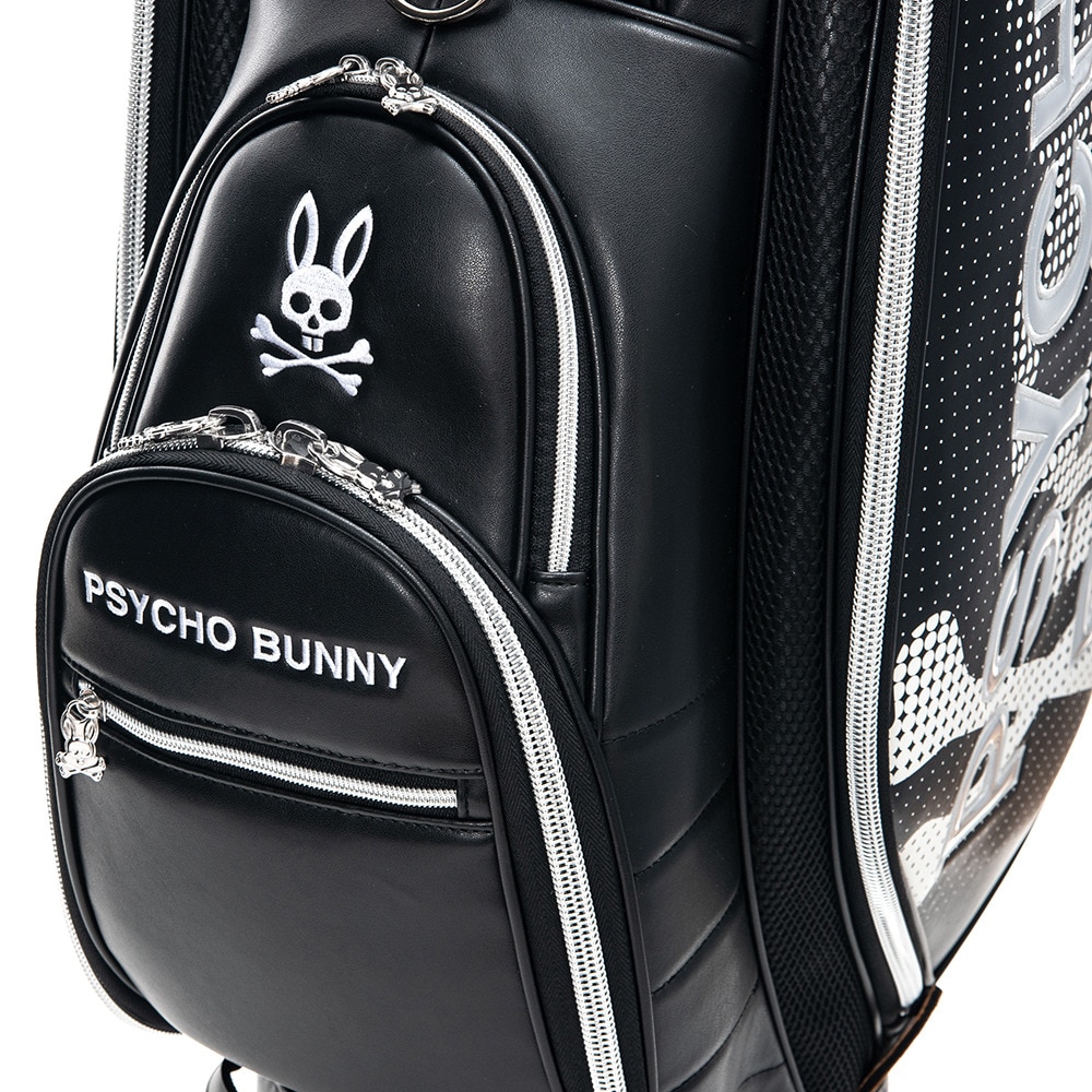 新品 サイコバニー キャディバッグ PBMG5SC1 ブラック 新品】サイコバニー Psycho Bunny キャディバッグ SEASONAL EDITION