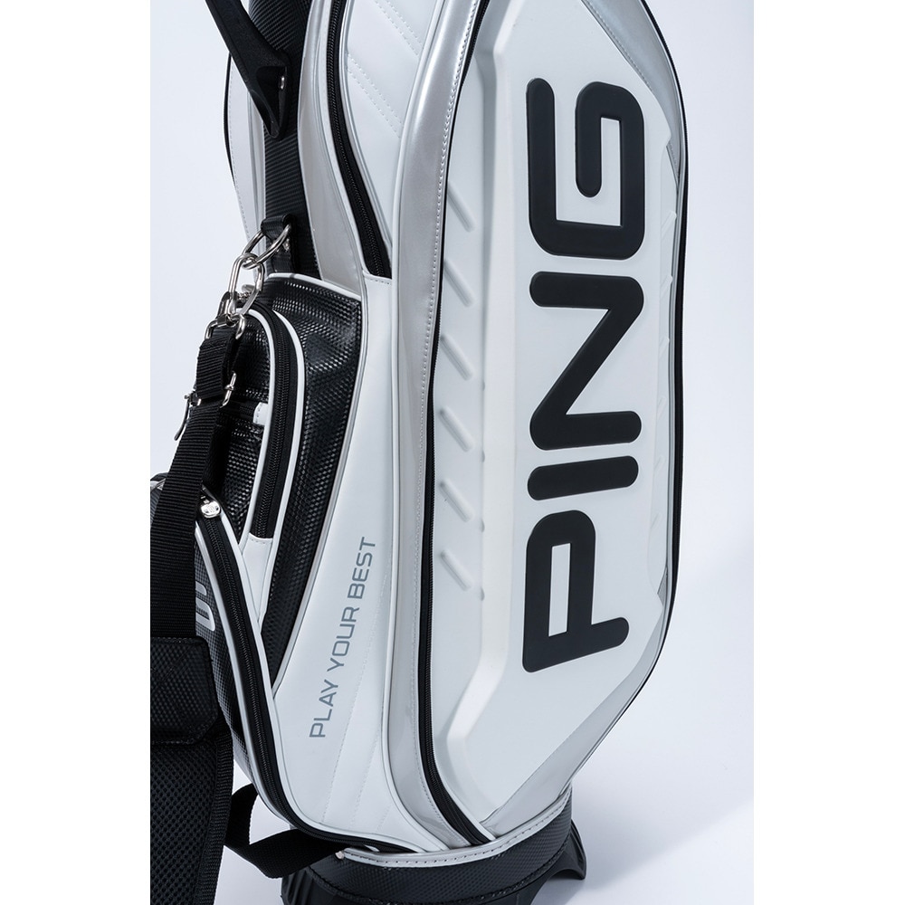 ピン（PING）（メンズ）ゴルフ カート式 キャディバッグ オーセンティック 9型 5分割 CB-U2504 WH 38652 オーセンTICカート