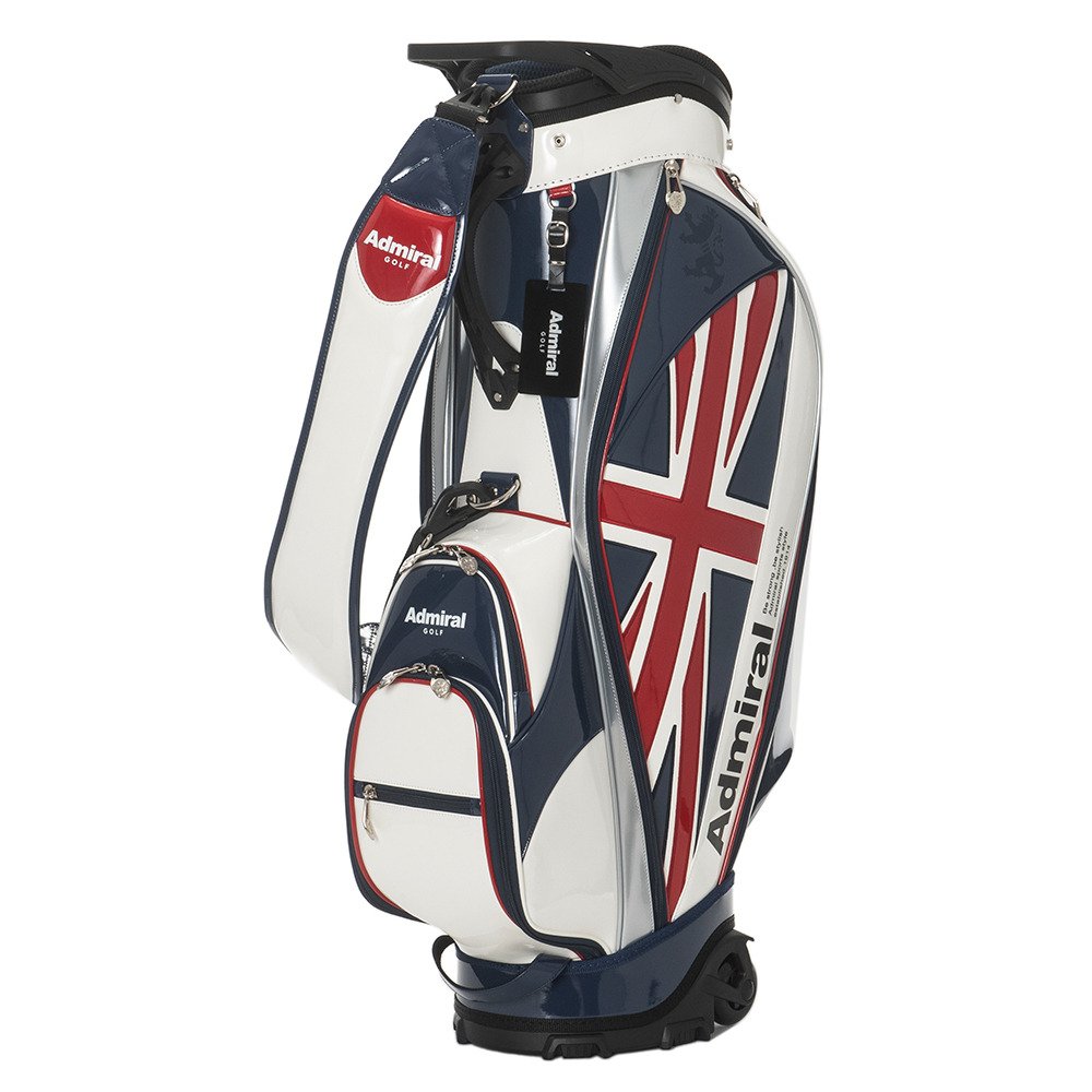 アドミラル　総エナメル　キャディバッグ　admiral 9型 アドミラル ゴルフ（Admiral GOLF）（メンズ）ゴルフ カート式