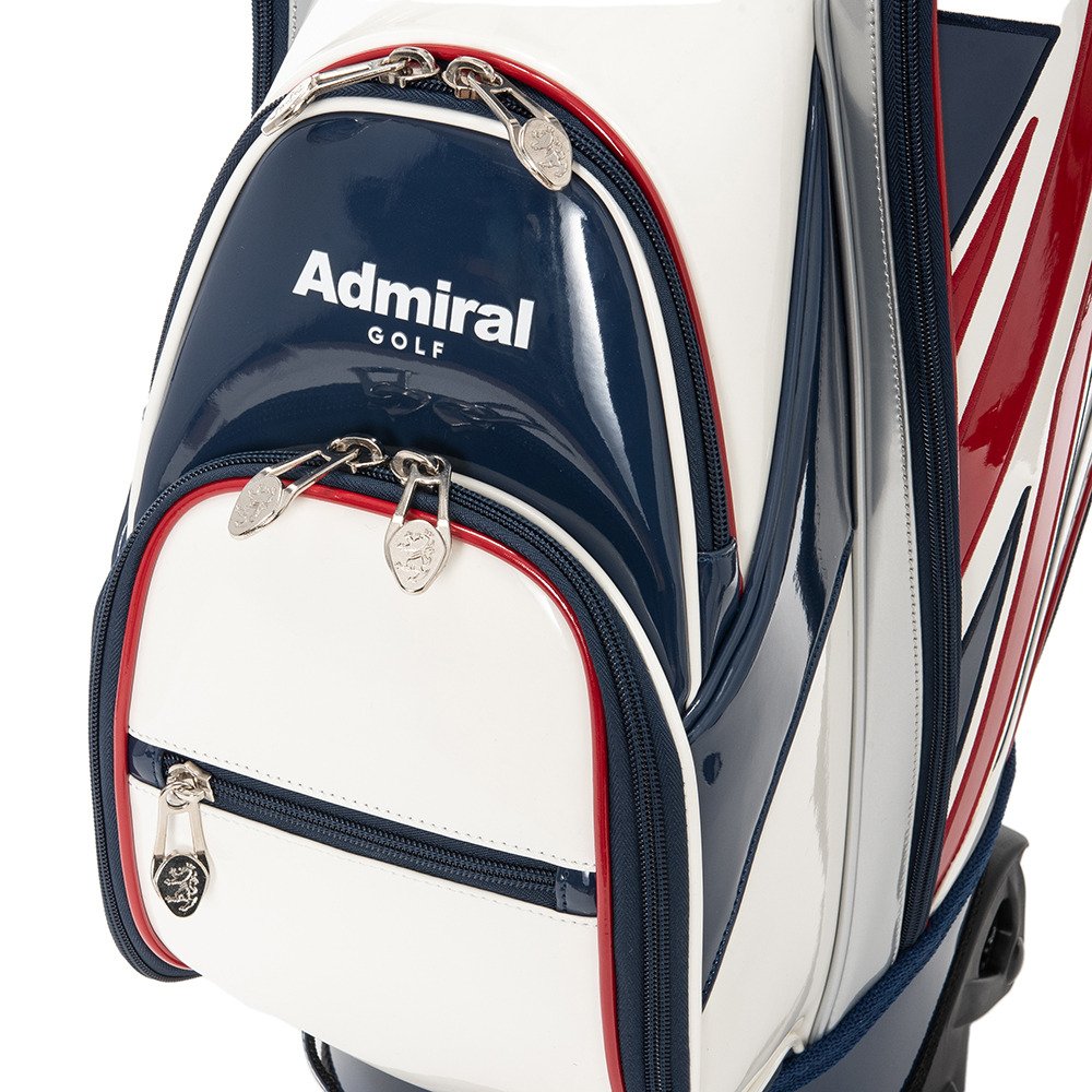 アドミラル　総エナメル　キャディバッグ　admiral 9型 アドミラル ゴルフ（Admiral GOLF）（メンズ）ゴルフ カート式