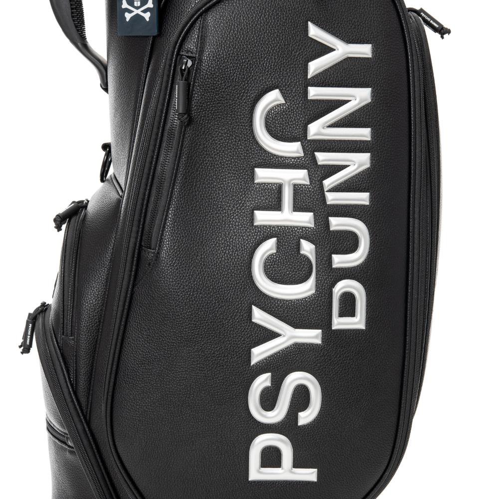 ※週末限定SALE Psycho Bunny キャディバッグ ブラック Psycho Bunny（サイコバニー） ゴルフ キャディバッグ カート型 9型 46