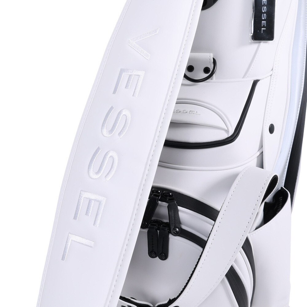 ベゼル（VESSEL）（メンズ）ゴルフ キャディバッグ カート式 10型 6分割 PRIME プライム WH