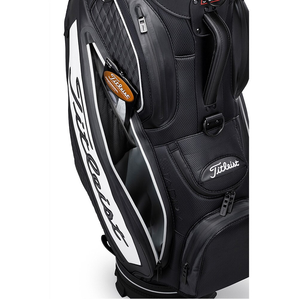 タイトリスト（TITLEIST）（メンズ）ゴルフ キャディバッグ カート式 10型 15分割 プレミアム キャディバッグ TB20CT1-01