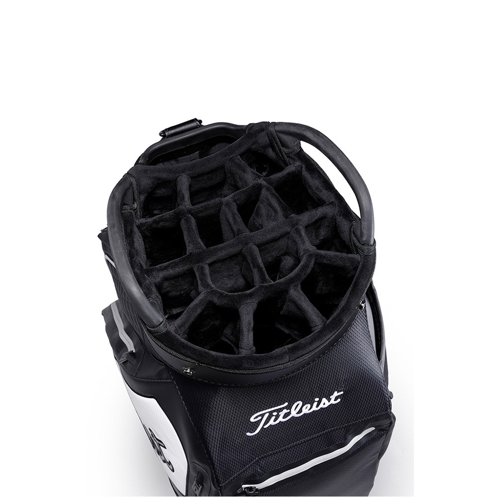 タイトリスト（TITLEIST）（メンズ）ゴルフ キャディバッグ カート式 10型 15分割 プレミアム キャディバッグ TB20CT1-01