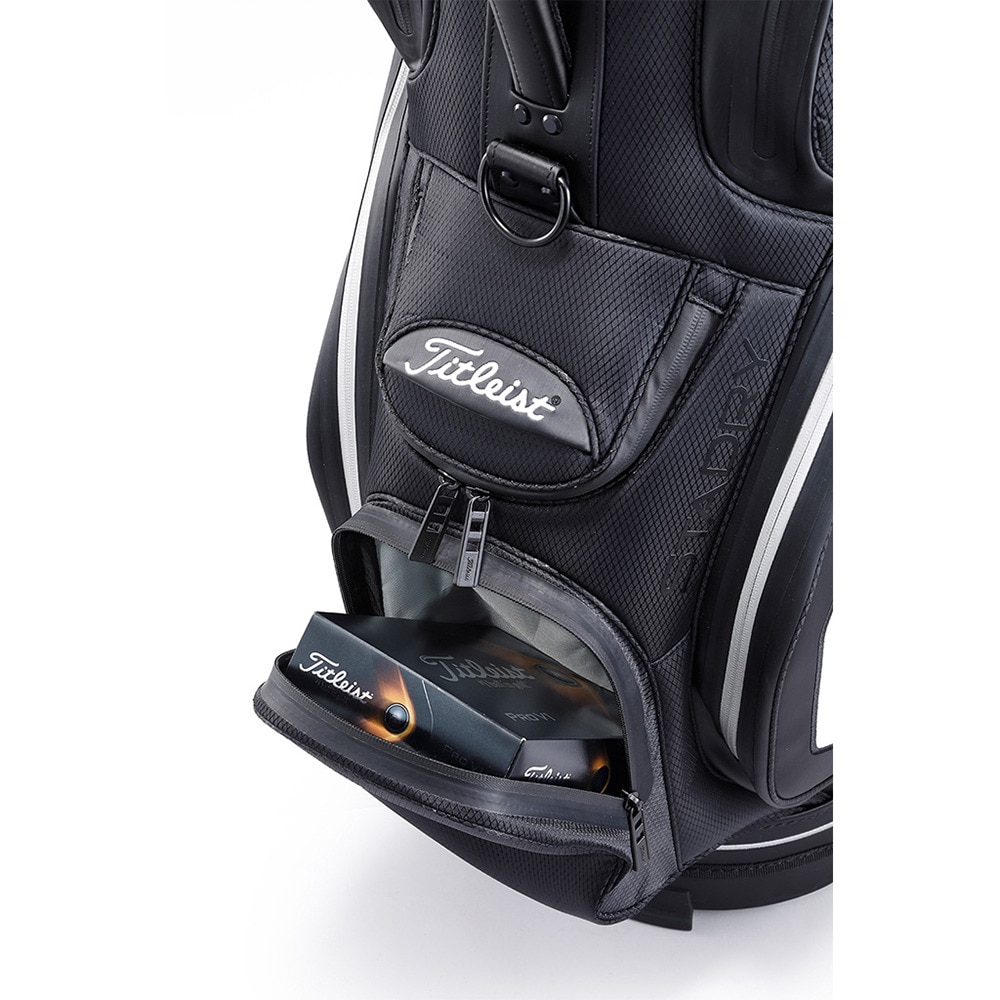 タイトリスト（TITLEIST）（メンズ）ゴルフ キャディバッグ カート式 10型 15分割 プレミアム キャディバッグ TB20CT1-01