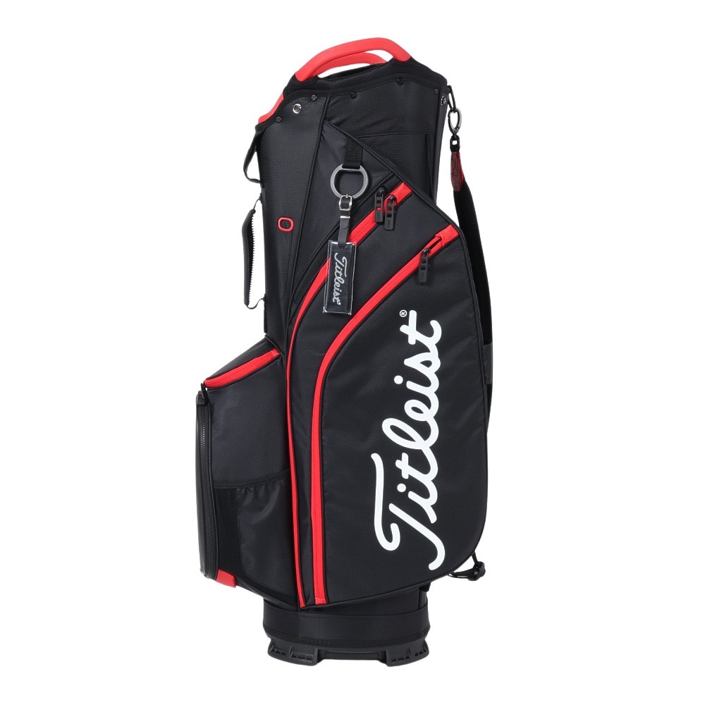タイトリスト（TITLEIST）（メンズ）ゴルフ キャディバッグ 軽量 カート式 10型 14分割 23 BKRD TB22CT6-006