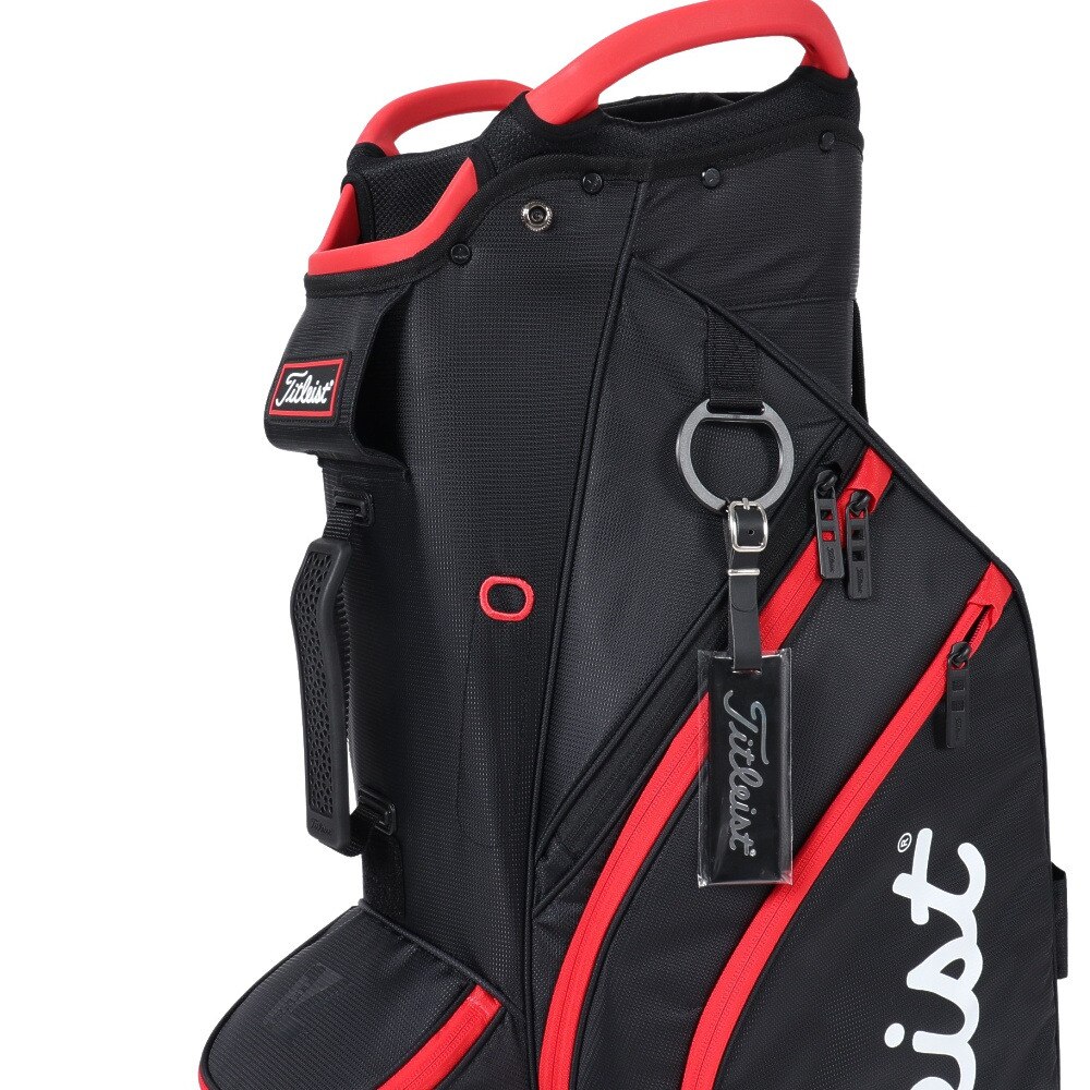 タイトリスト（TITLEIST）（メンズ）ゴルフ キャディバッグ 軽量 カート式 10型 14分割 23 BKRD TB22CT6-006