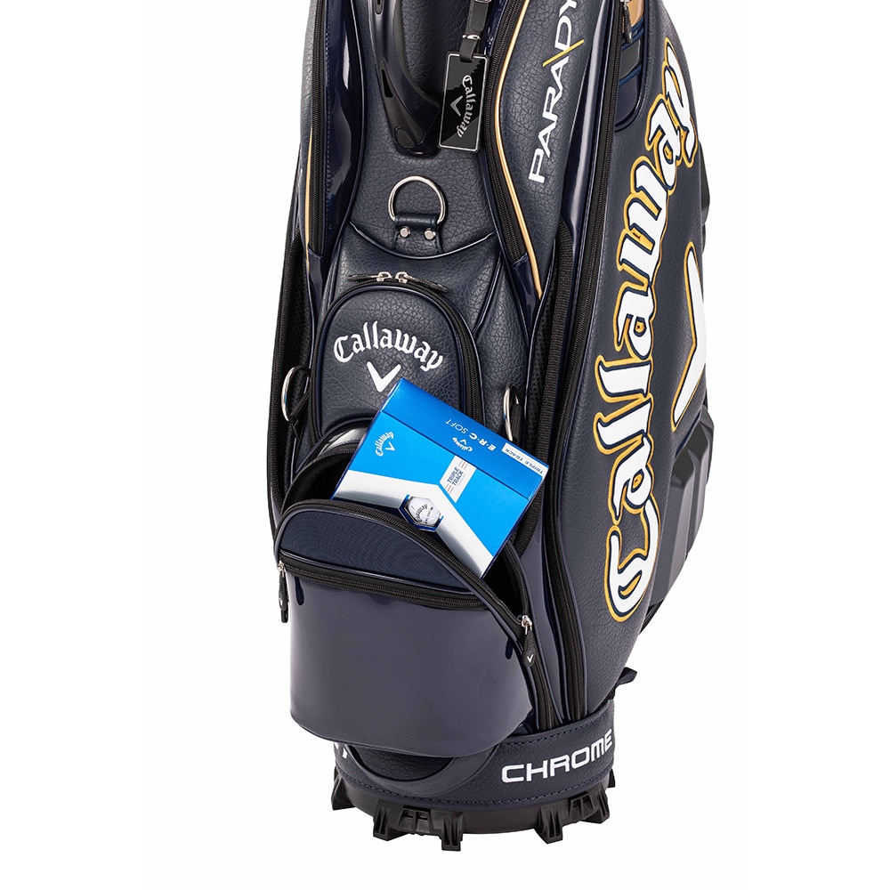 キャロウェイ（CALLAWAY）（メンズ）ゴルフ キャディバッグ カート式 9.5型 5分割 CRT TOUR NVY23 5123387