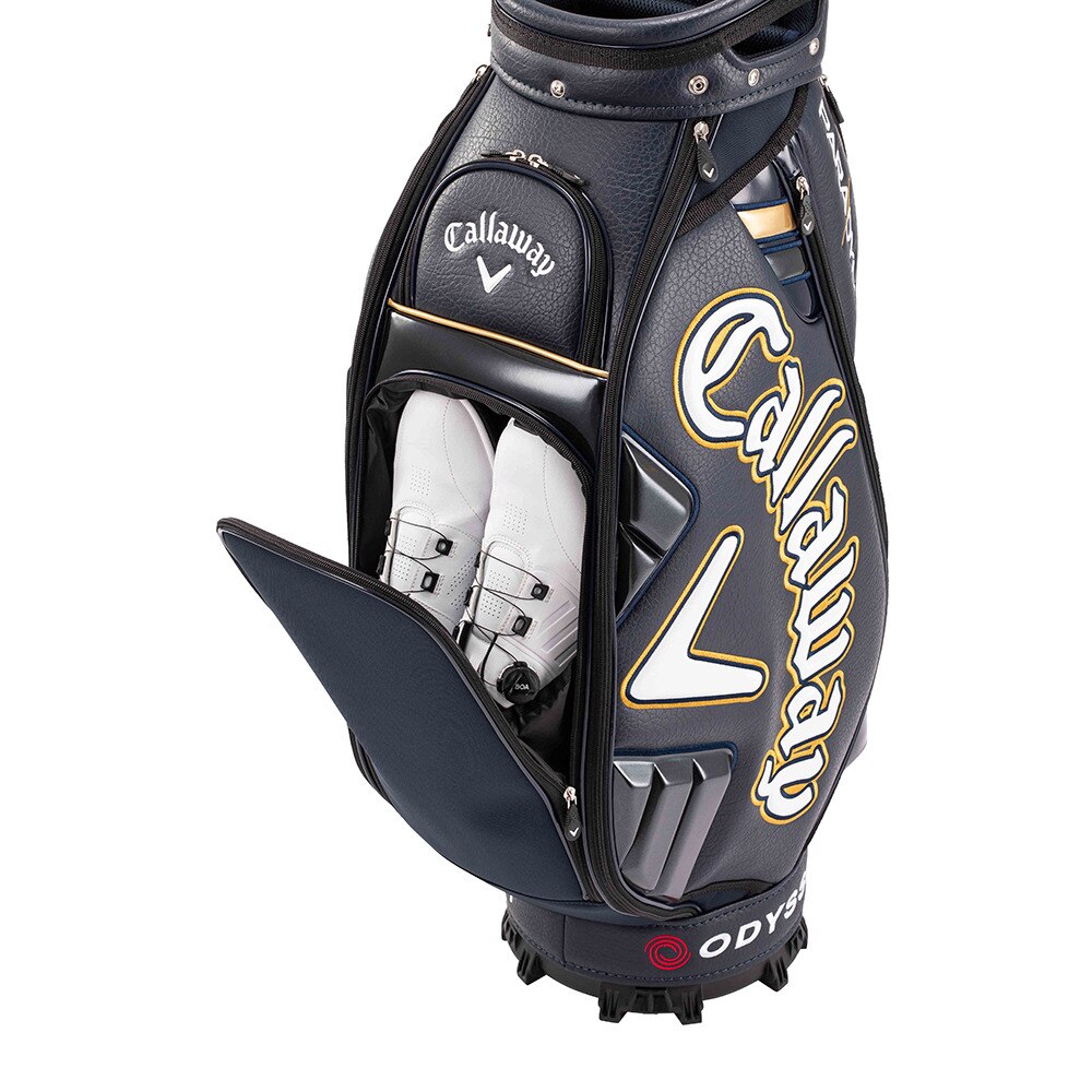 キャロウェイ（CALLAWAY）（メンズ）ゴルフ キャディバッグ カート式 9.5型 5分割 CRT TOUR NVY23 5123387