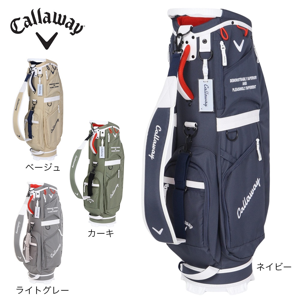 キャロウェイ（CALLAWAY）（メンズ）ゴルフ キャディバッグ 軽量 カート式 9.5型 4分割 アドバンス 2.0 24 JM 5124303CB Advance 2.0 24 BEG