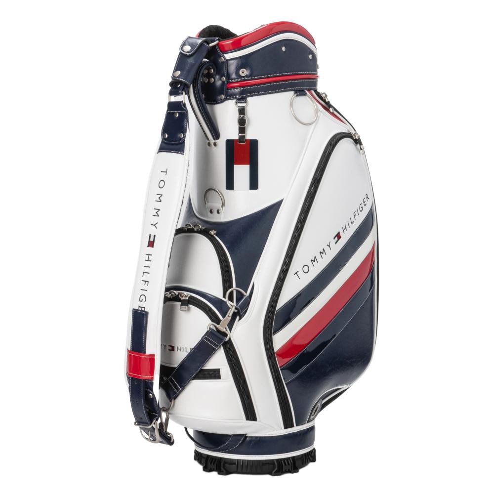 トミーヒルフィガー（TOMMY HILFIGER）（メンズ）ゴルフ キャディバッグ カート式 9.5型 6分割 クラシックスポーツ THMG4SC1-TRI