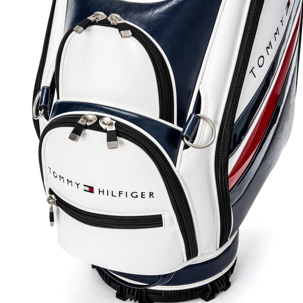 トミーヒルフィガー（TOMMY HILFIGER）（メンズ）ゴルフ キャディバッグ カート式 9.5型 6分割 クラシックスポーツ THMG4SC1-TRI