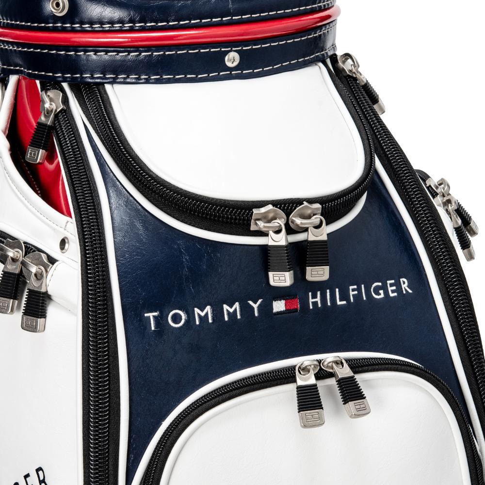 トミーヒルフィガー（TOMMY HILFIGER）（メンズ）ゴルフ キャディバッグ カート式 9.5型 6分割 クラシックスポーツ THMG4SC1-TRI