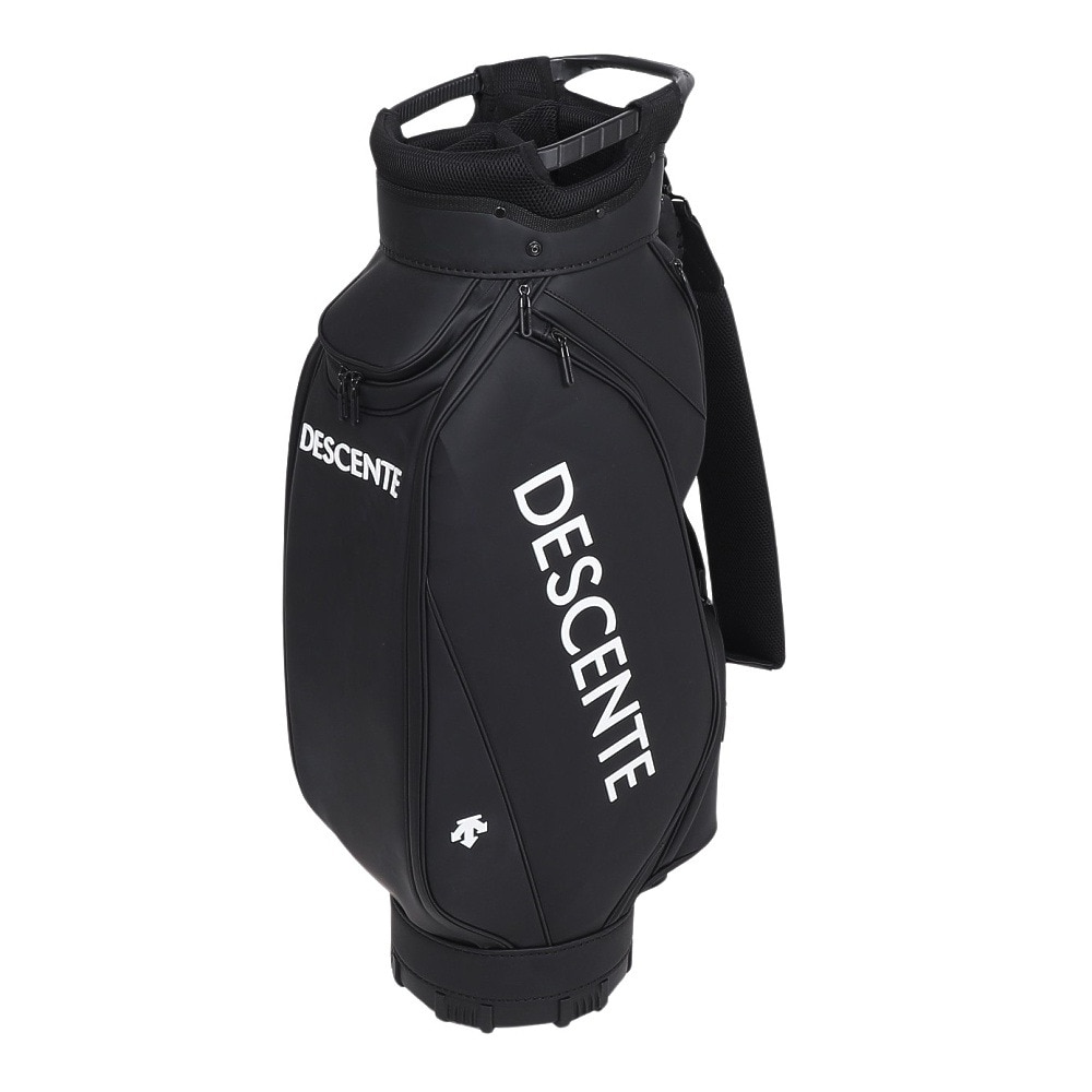 新品！　DESCENTEGOLFブラック キャディバッグ　デサントゴルフ デサントゴルフ DESCENTE ゴルフ LADIES キャディバッグ