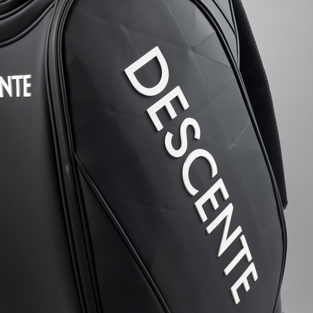 デサントゴルフ（DESCENTEGOLF）（メンズ）ゴルフ キャディバッグ カート式 9.5型 5分割 WIMPLEデザイン DQBXJJ01 BK00