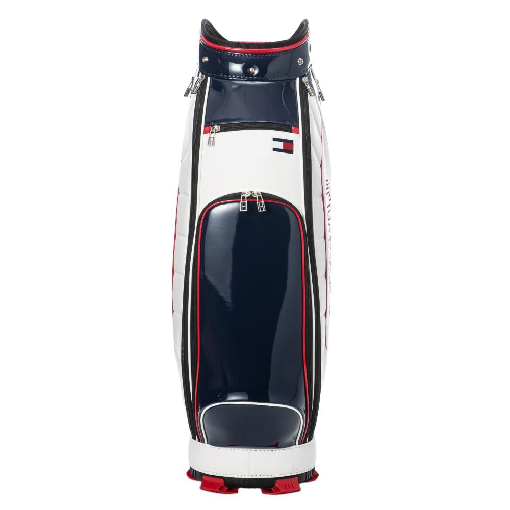 トミー ヒルフィガー ゴルフ（TOMMY HILFIGER GOLF）（メンズ）ゴルフ カート式 キャディバッグ エナメルスポーツ 9.0型 5分割 THMG4FC2-TRI