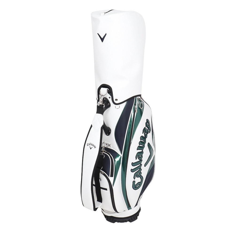 キャロウェイ（CALLAWAY）（メンズ）ゴルフ カート式 キャディバッグ 9.5型 5分割 Exia25 5125009 WHTGRN