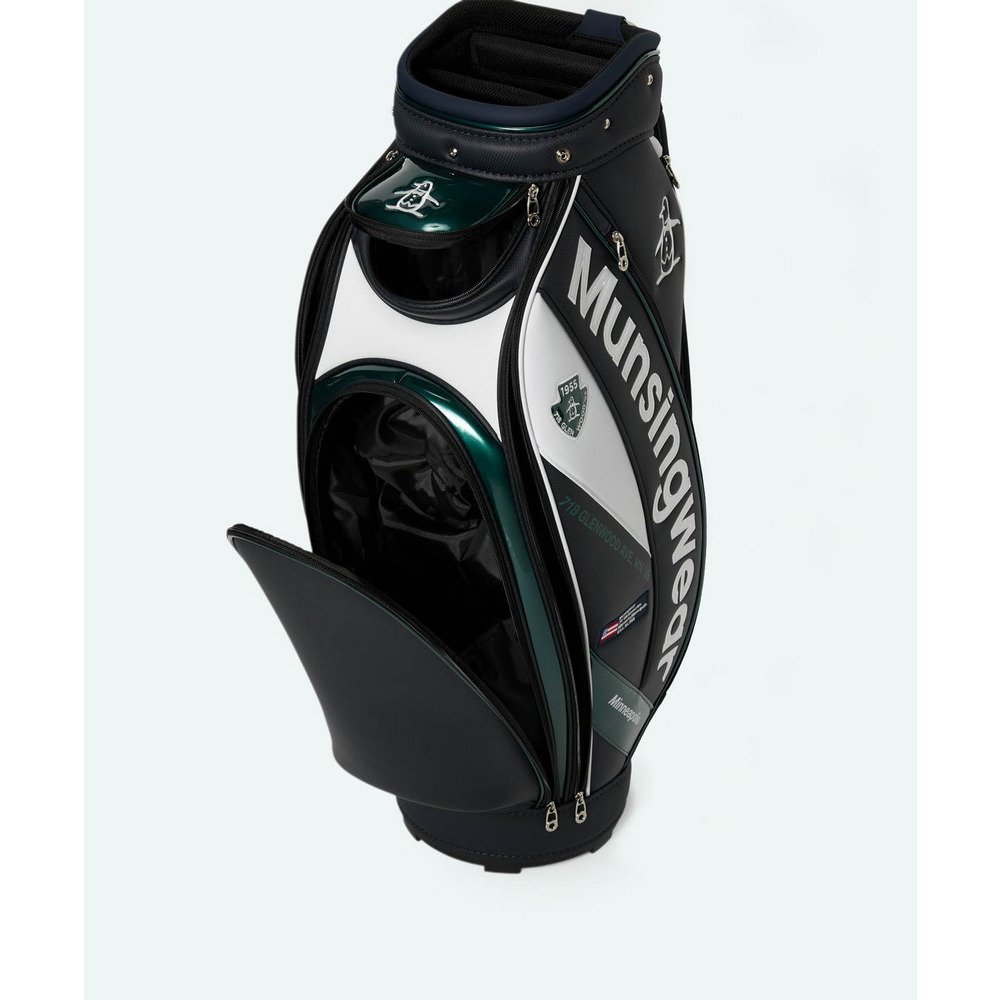 マンシング（MUNSING）（メンズ）ゴルフ アクティブロゴ キャディバッグ 9.5型 6分割 MG6SCB00M NV00